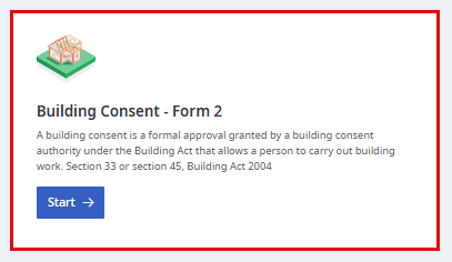 Building consent (Form 2)