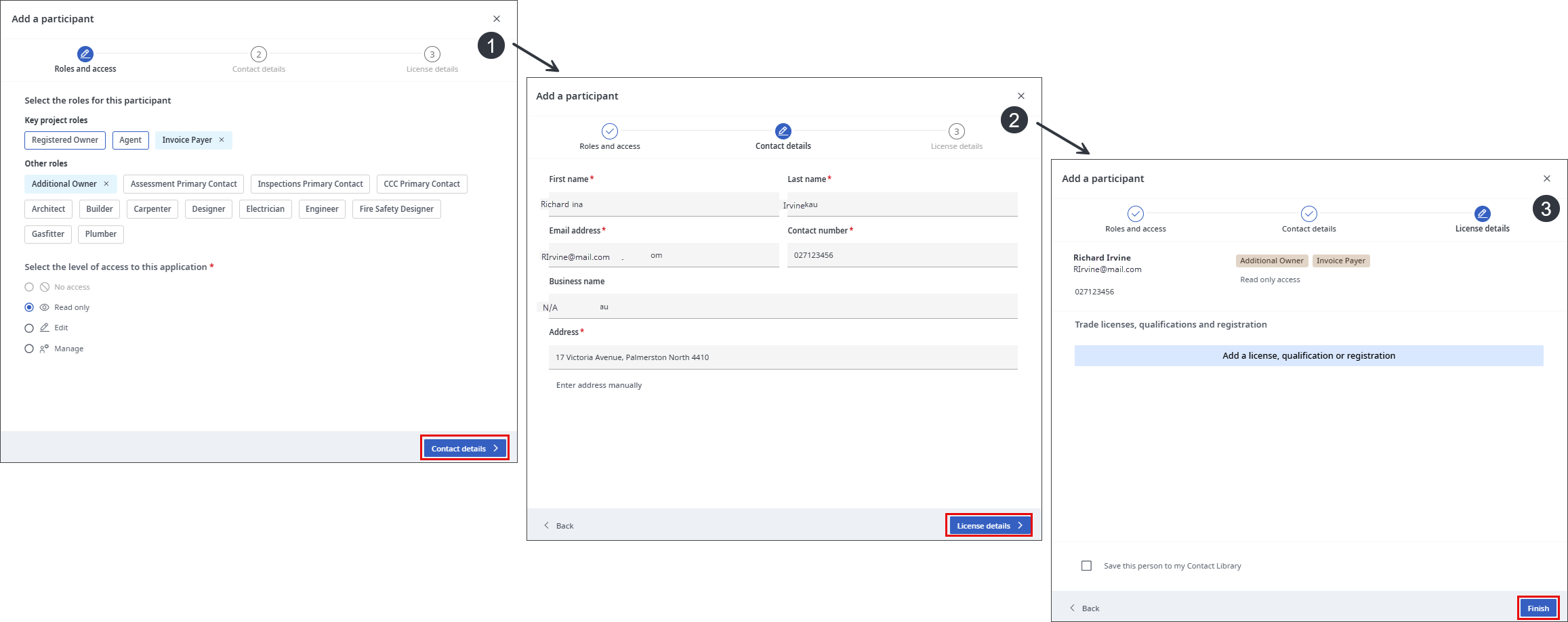 Request access to a project