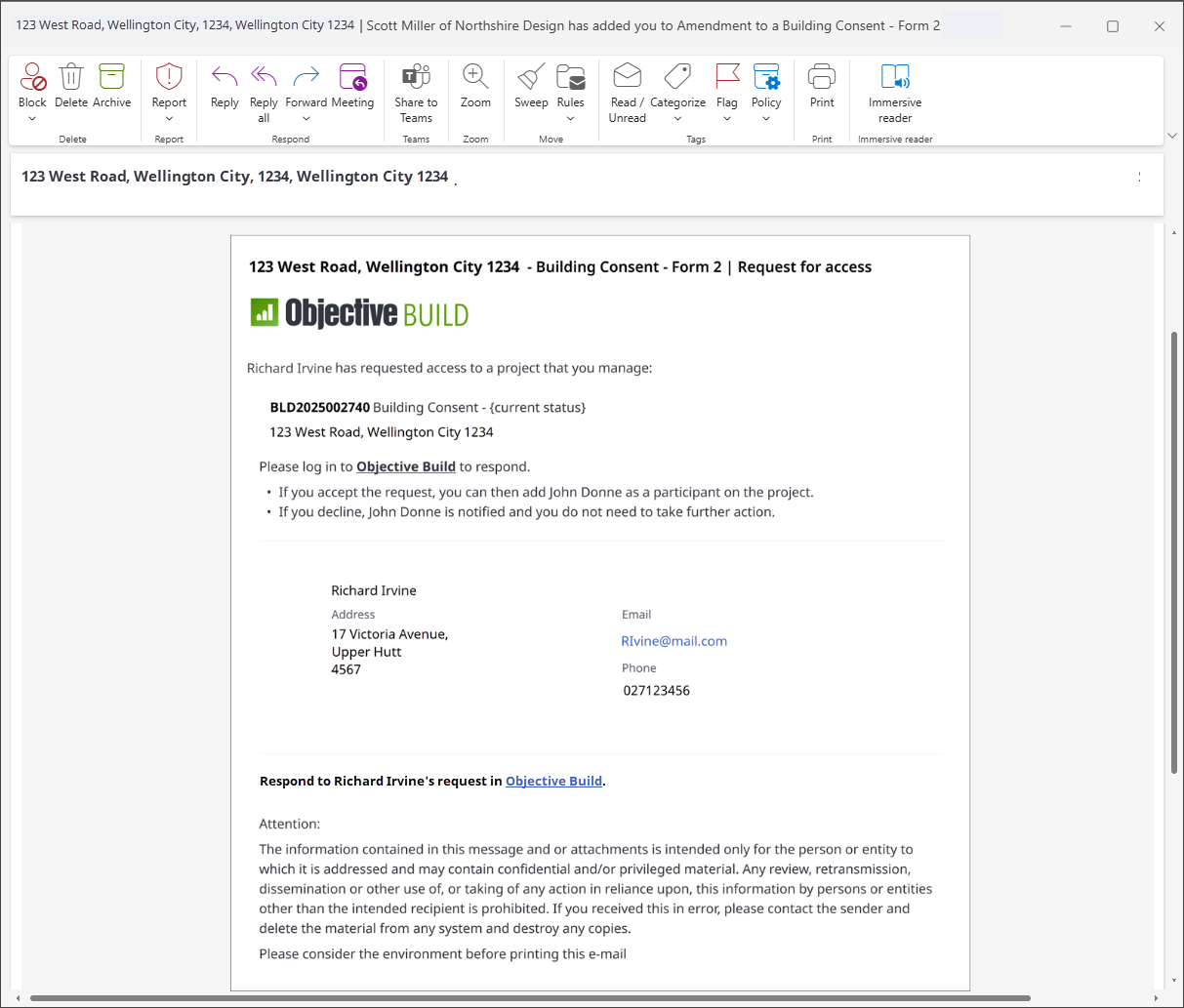 Request access to a project